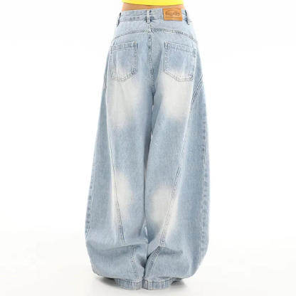 秋冬季休閒時尚套組｜黑色&白色長袖毛衣｜灰色&黑色寬鬆直筒長褲｜免搭配日常穿搭簡約兩件套