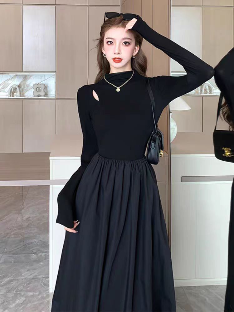 小香風背心馬甲 黑色洋裝套裝 復古輕奢顯瘦