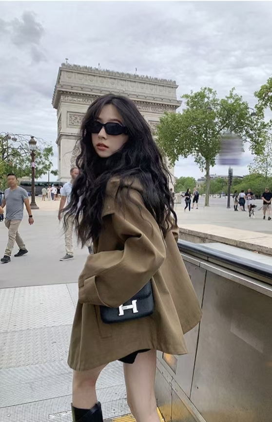 【現貨爆款】斗篷風衣外套 美拉德英倫風 高品質連帽工裝 秋冬新款