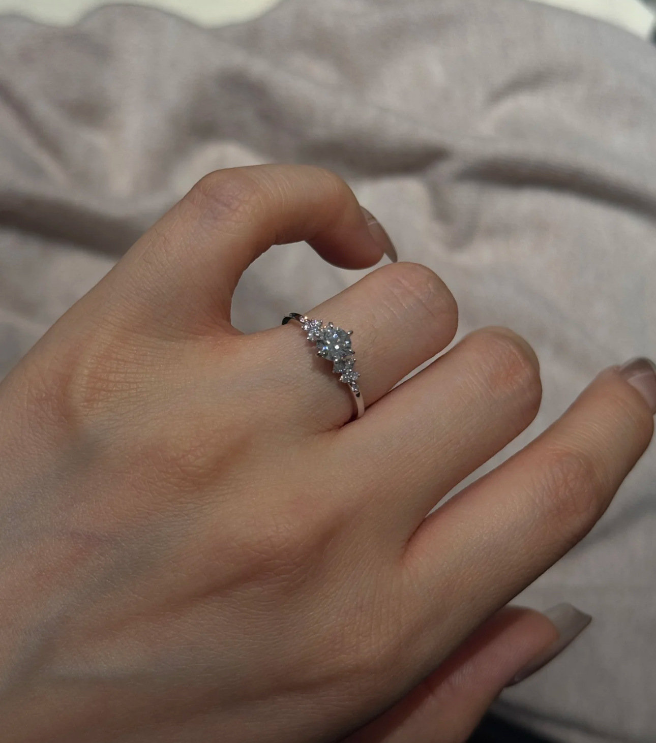 柏林情書開口可調節戒指 | S925 純銀閃鑽簇擁指環