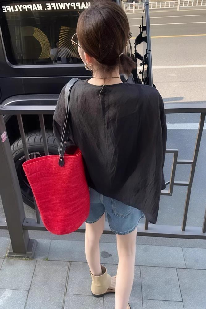 獨家設計款 | 薄款長袖上衣+吊帶背心+牛仔裙褲｜小眾設計感｜三件式