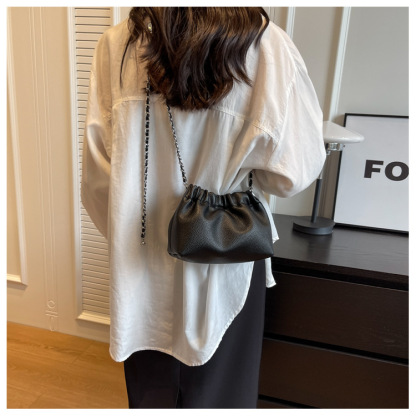 「現貨」金球雲朵包 小眾鏈條單肩包 迷你手提斜挎包