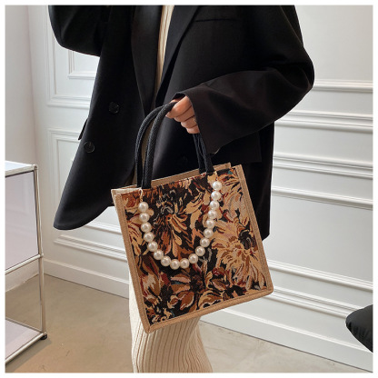 ins時尚便攜媽媽包 帆布手提包