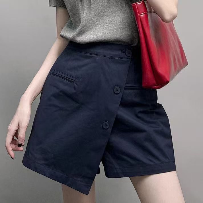 圓領短袖針織衫 | 顯瘦百搭裙褲兩件套