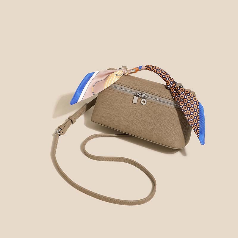 夏季限量款！LP19真皮飯盒包｜頭層牛皮材質｜手提肩背兩用｜台灣專櫃同款