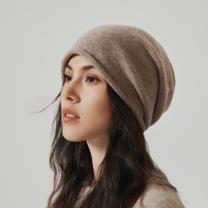 質感羊毛堆堆帽｜秋冬百搭針織帽