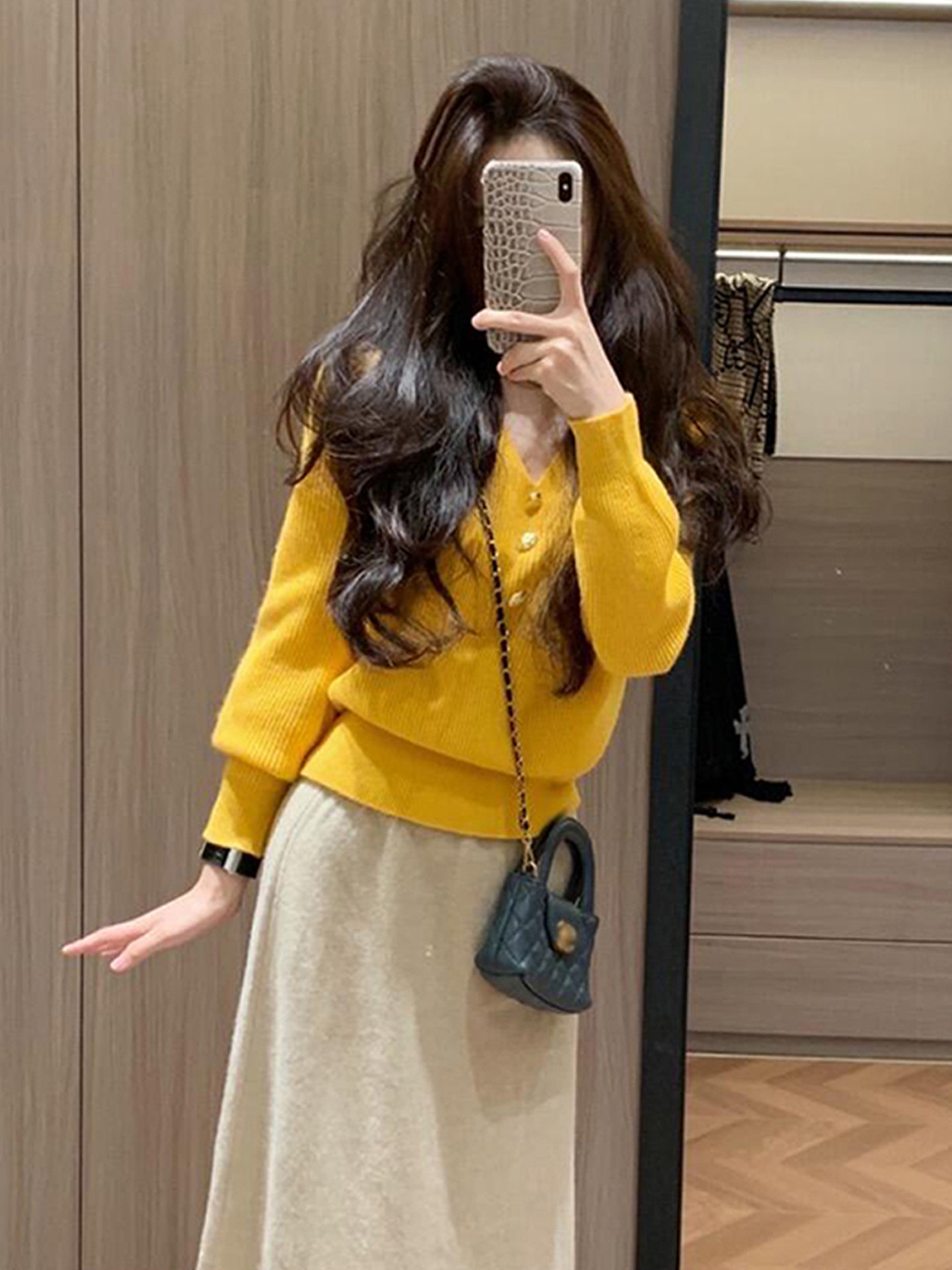 秋日溫柔著裝計畫｜韓系針織兩件套