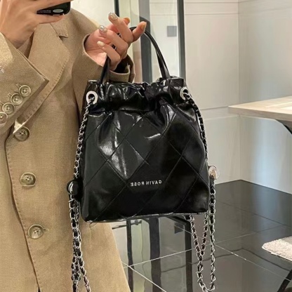 「現貨」小香風手提包 雙肩包 菱格鏈條包 經典款