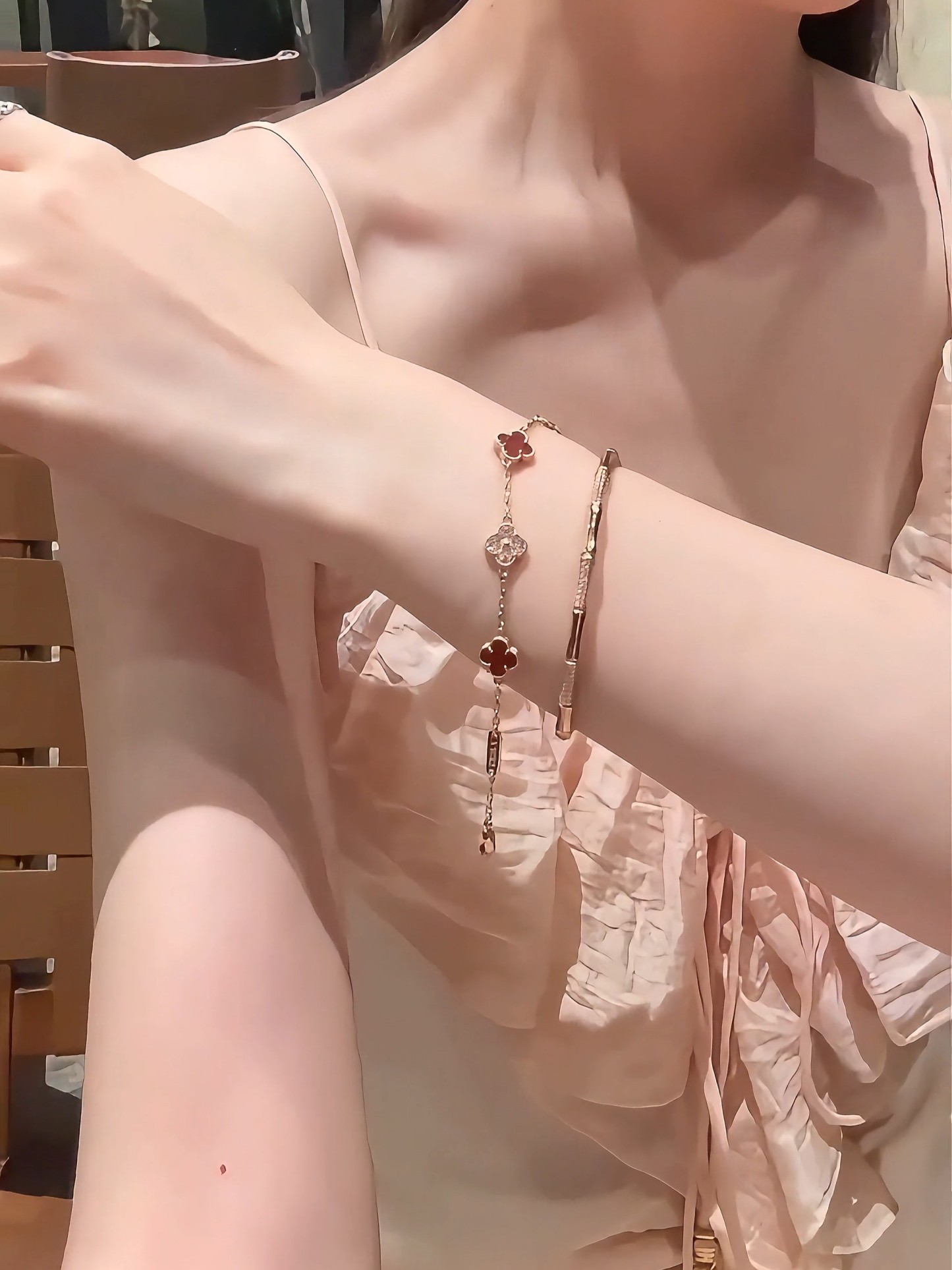 新中式竹節鑲鑽手鐲｜節節高寓意 高級質感百搭氣質手環