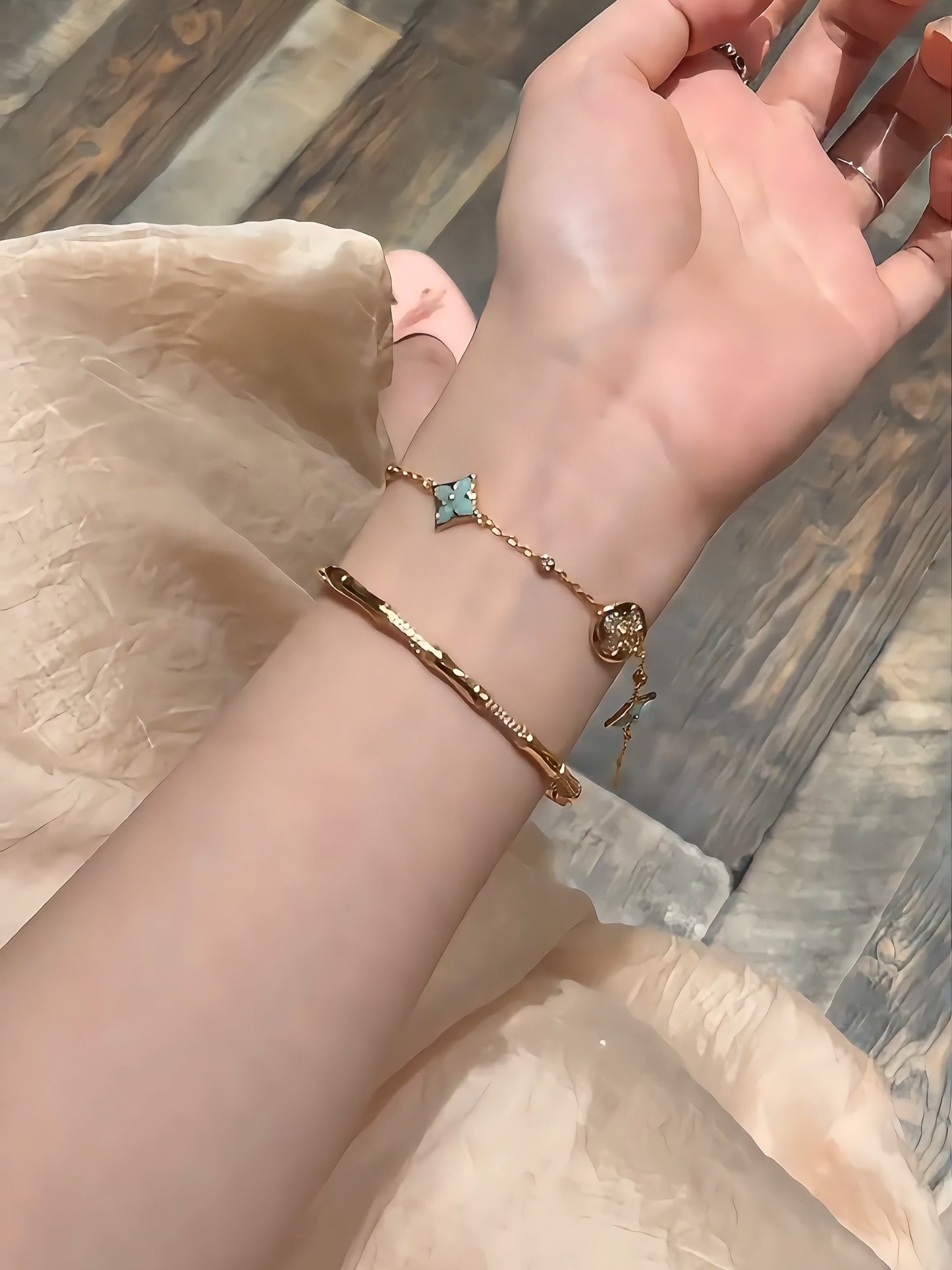 新中式竹節鑲鑽手鐲｜節節高寓意 高級質感百搭氣質手環