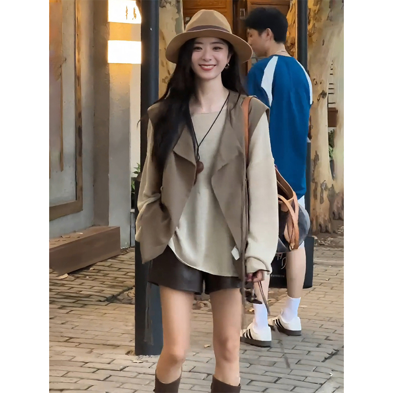 法式針織背心外套｜寬鬆外穿提升好感度｜秋冬必備層次感單品