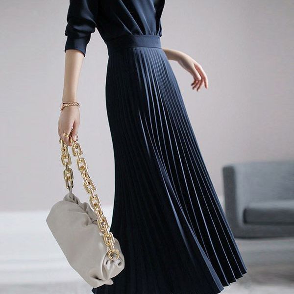 新款高定輕奢連衣裙 ol職業女裝 氣質女神范秋裝 御姐成熟風