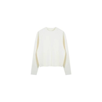 秋冬季休閒時尚套組｜黑色&白色長袖毛衣｜灰色&黑色寬鬆直筒長褲｜免搭配日常穿搭簡約兩件套