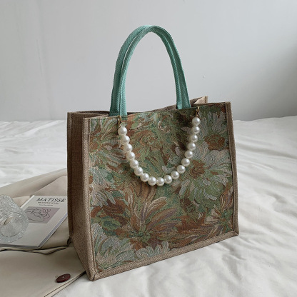 ins時尚便攜媽媽包 帆布手提包