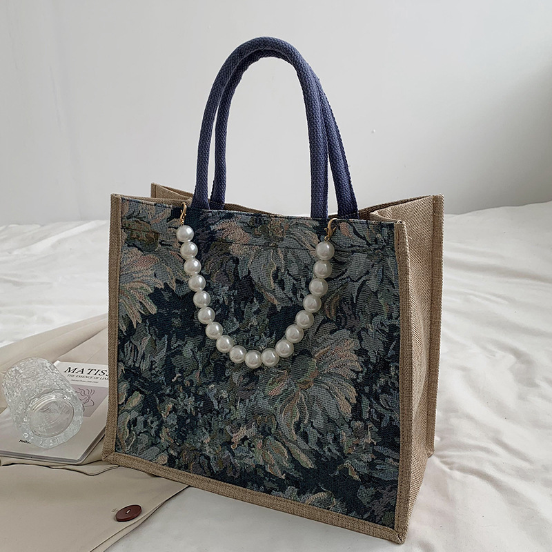 ins時尚便攜媽媽包 帆布手提包