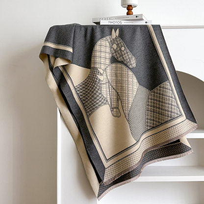 造型披肩・仿羊絨加厚圍脖