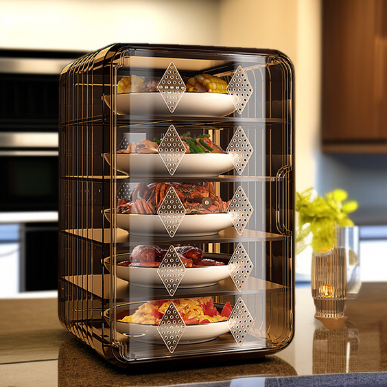 ฝาครอบอาหารระบายอากาศ กล่องใส่อาหารเก็บความร้อนกันยุงกันแมลง