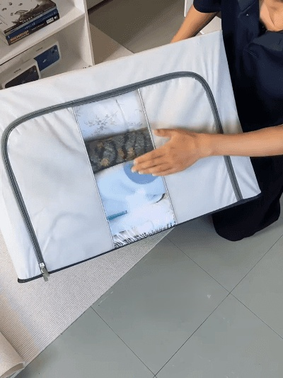 👍กล่องใส่เสื้อผ้าเสริมโครงเหล็ก สามารถใส่ผ้าห่มได้ 10 ผืน และเสื้อผ้าได้ 100 ชิ้น และรับน้ำหนักได้ถึง 100 กิโลกรัม