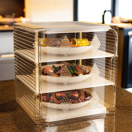 ฝาครอบอาหารระบายอากาศ กล่องใส่อาหารเก็บความร้อนกันยุงกันแมลง