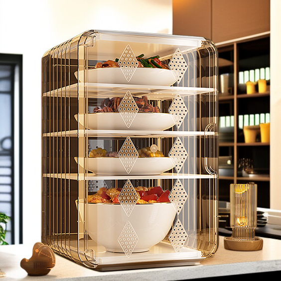 ฝาครอบอาหารระบายอากาศ กล่องใส่อาหารเก็บความร้อนกันยุงกันแมลง