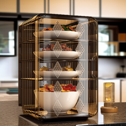 ฝาครอบอาหารระบายอากาศ กล่องใส่อาหารเก็บความร้อนกันยุงกันแมลง