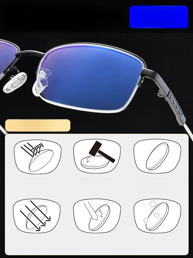 ยอดขายกว่า 100,000 รายการ👓 ต้องการแว่นอ่านหนังสือ HD ป้องกันแสงสีฟ้าป้องกันแสงสีฟ้าพิเศษสักคู่ไหม? 💙นี้เพื่อช่วยคุณบอกลาความเมื่อยล้าของดวงตา และเพลิดเพลินไปกับประสบการณ์การมองเห็นที่ชัดเจนและสะดวกสบาย! 