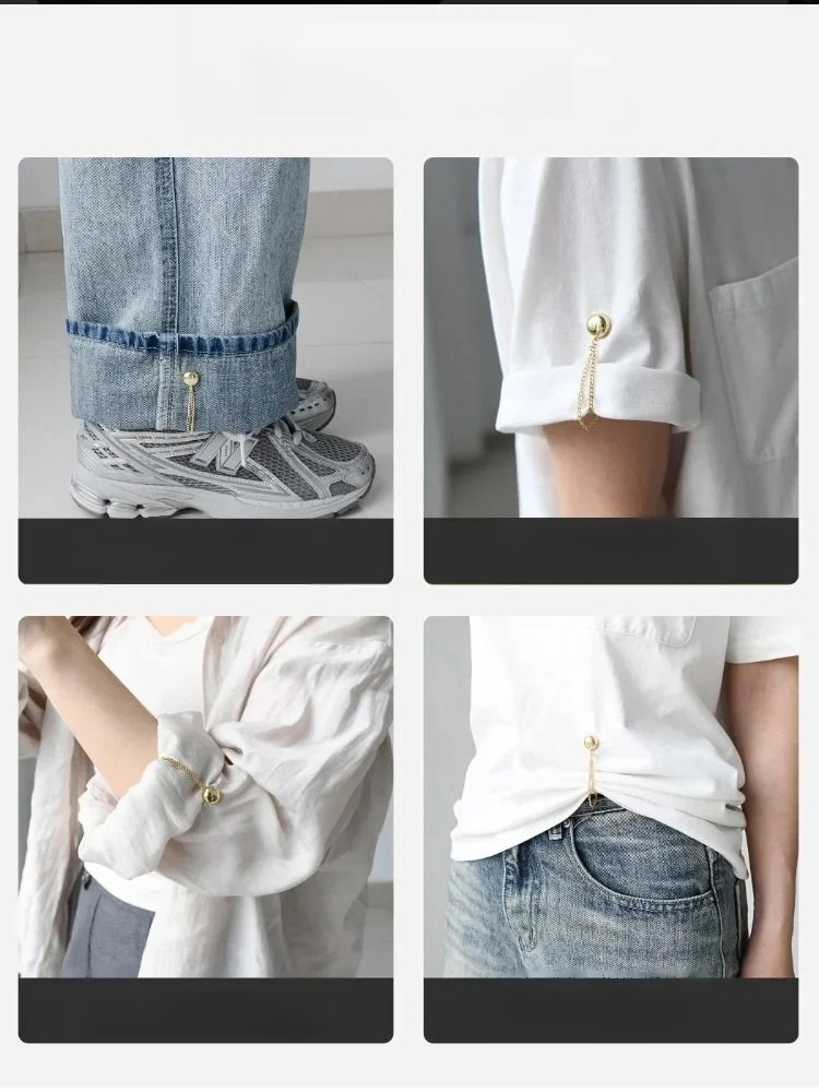 【อุปกรณ์ปรับความยาว】แม่เหล็กยึดติดไม่ต้องใช้ตะปู ปรับความยาวขากางเกงและปลายแขนเสื้อแบบถอดได้