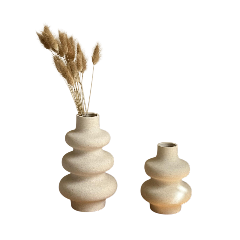 Matte white vase decoration