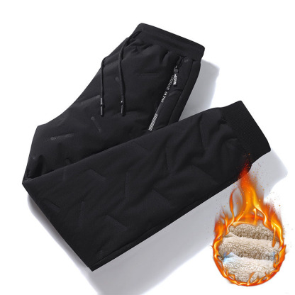 Men's lambswool thermal sweatpants【✅ One pair beats winter – warm enough to replace long underwear and heavy layers】