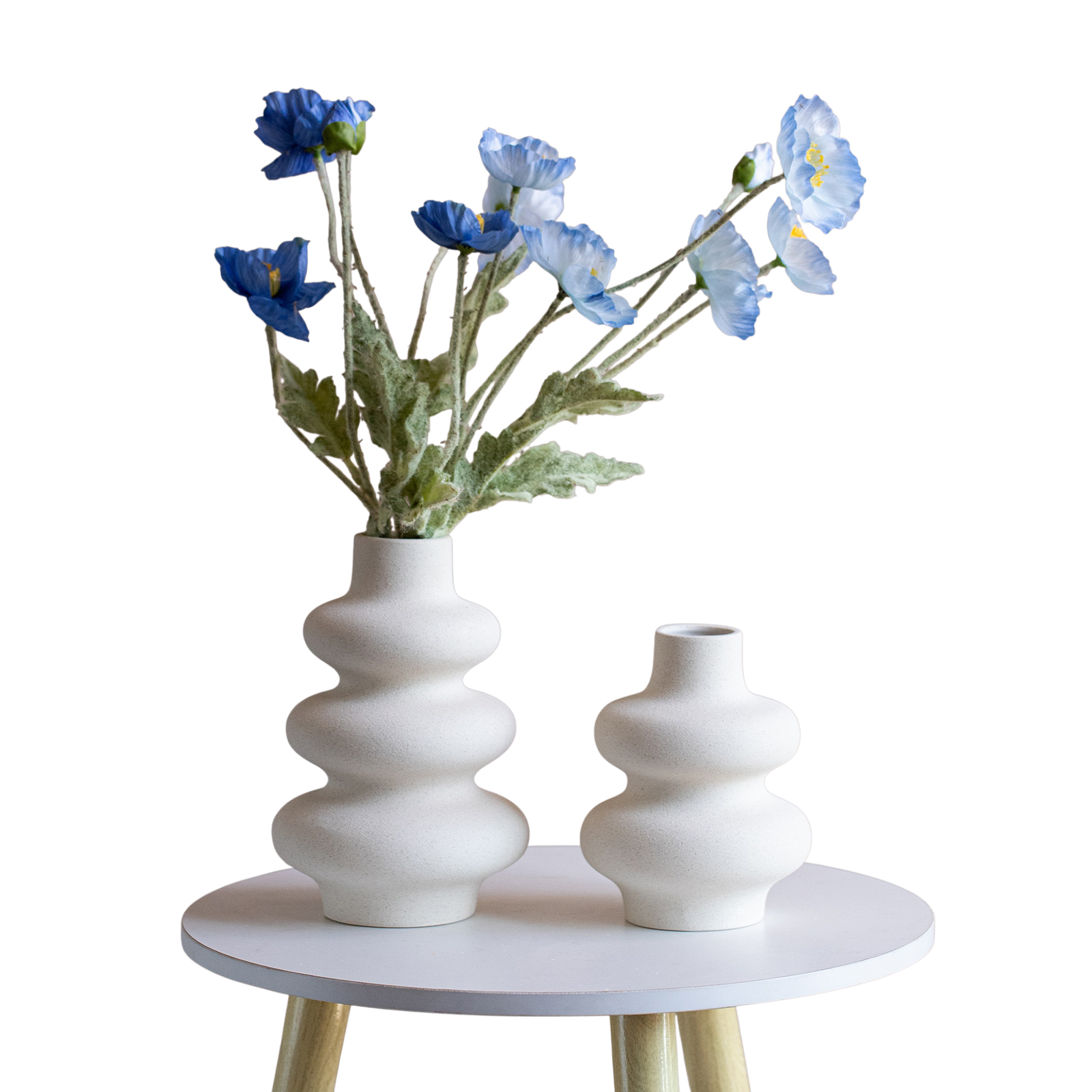 Matte white vase decoration