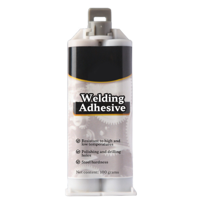 Crack welding metal casting adhesive