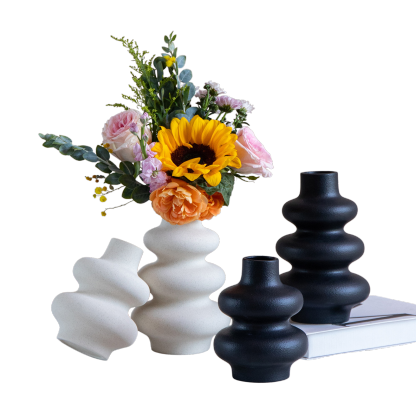 Matte white vase decoration