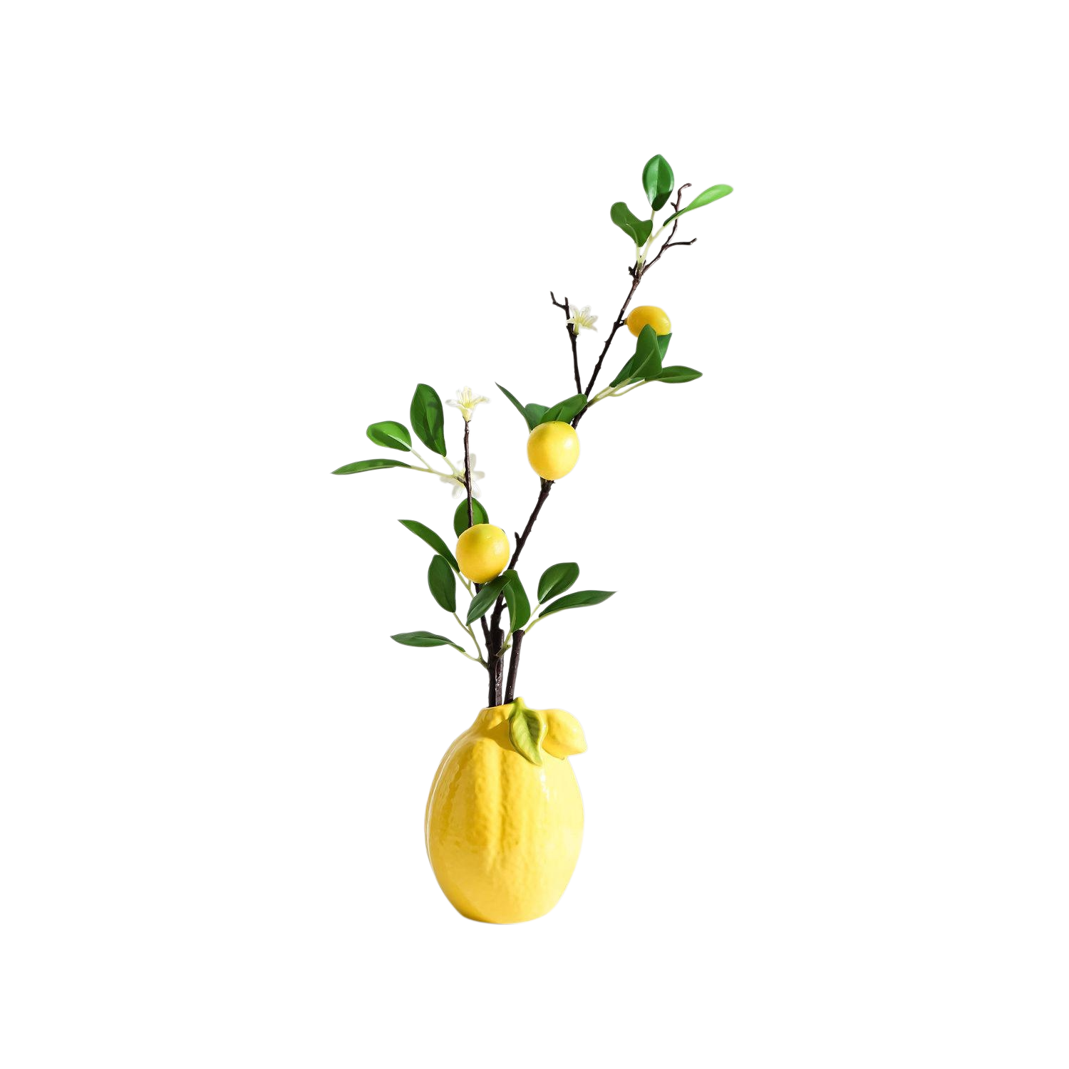 Minimalist style yellow vase