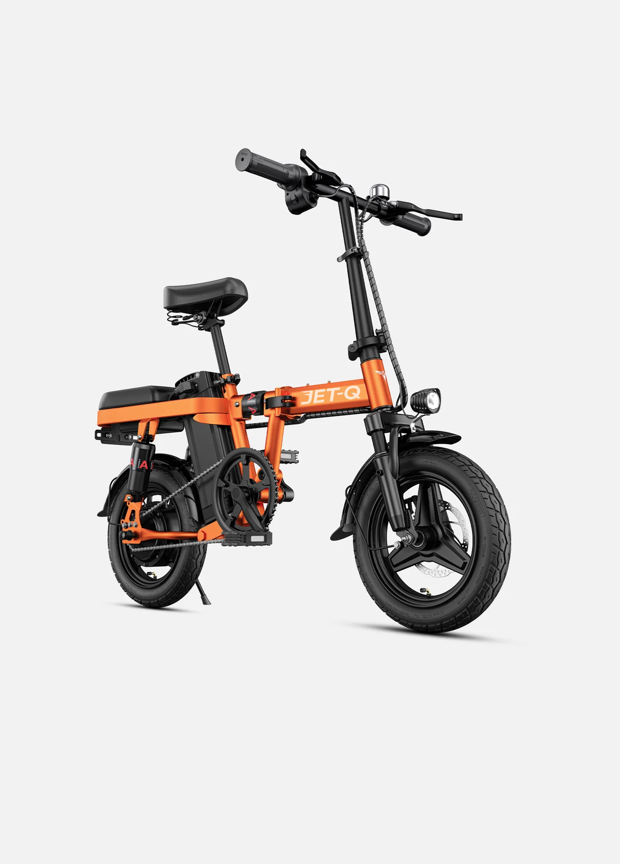 JET-Q T14 – 250Wқуатты, 55 км жүріс қоры бар, 25 км/сағ жылдамдықпен қозғалатын жиналмалы электрлі велосипед