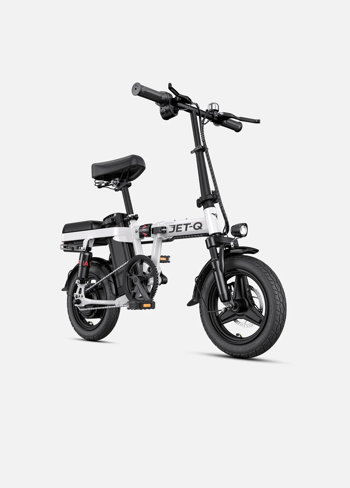 JET-Q T14 – 250Wқуатты, 55 км жүріс қоры бар, 25 км/сағ жылдамдықпен қозғалатын жиналмалы электрлі велосипед