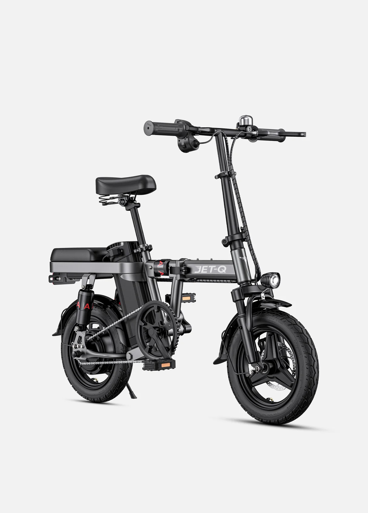 JET-Q T14 – 250Wқуатты, 55 км жүріс қоры бар, 25 км/сағ жылдамдықпен қозғалатын жиналмалы электрлі велосипед