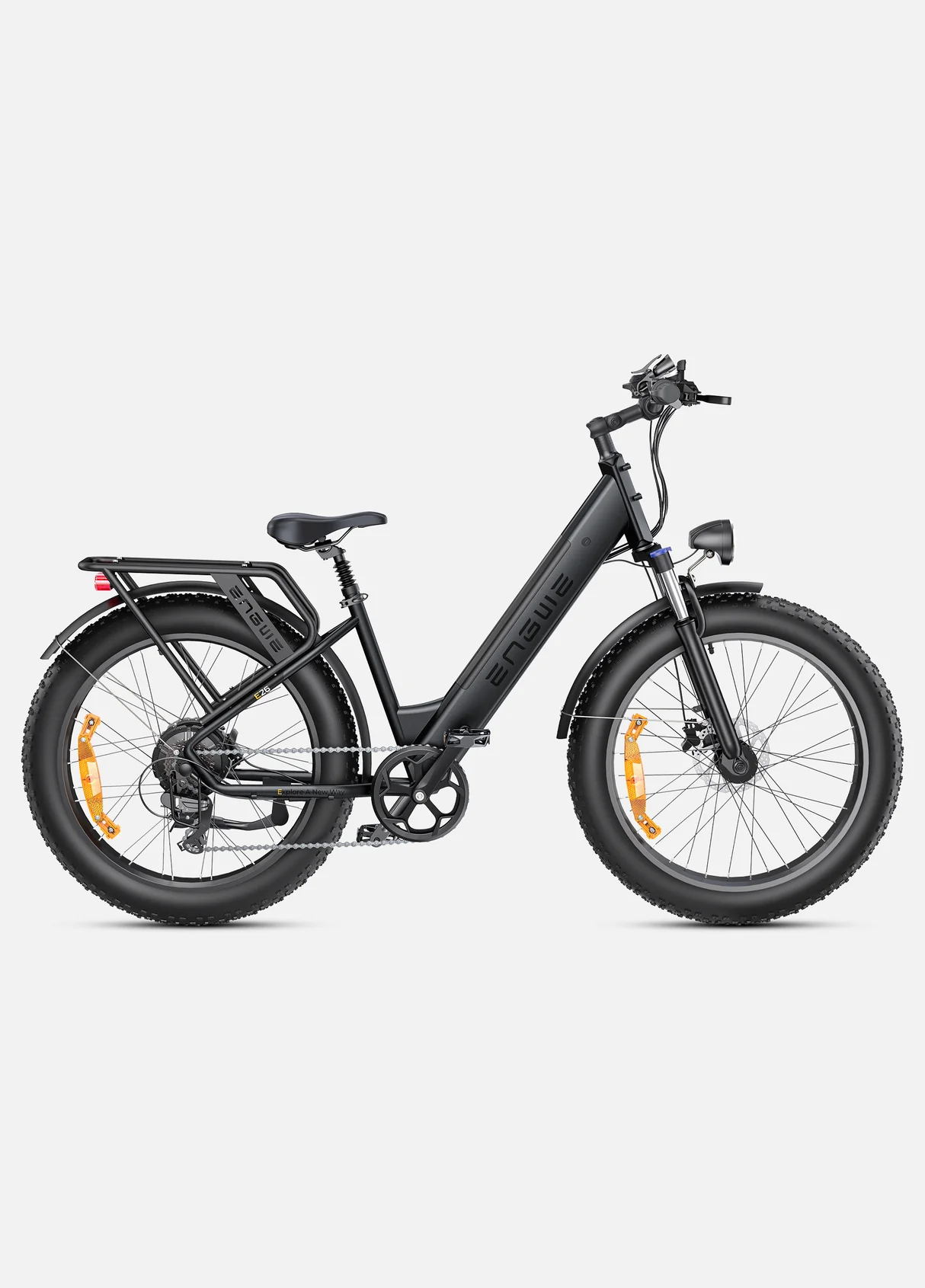 ENGWE E26 – 250W, 140 км жүріс қоры бар, қос амортизаторлы, барлық жолға арналған электрлі велосипед