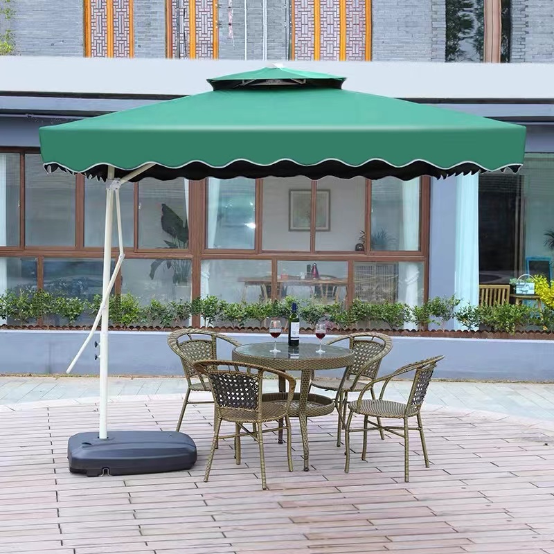 KIMDEDLIN 2.5x2.5M Patio Garden Beach Umbrella 4 Ribs For Garden,Pool,Market,Patio (Not included Base)