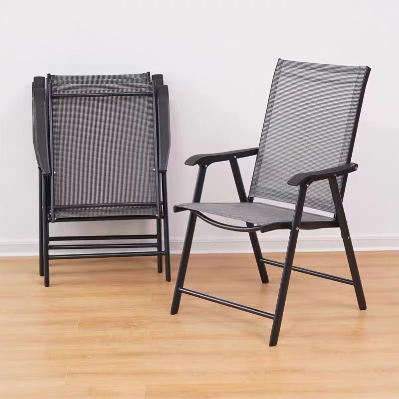 KIMDELIN Patio Dining Chairs, Outdoor Chairs, Portable Folding Chairs for Camping Pool Beach Deck
