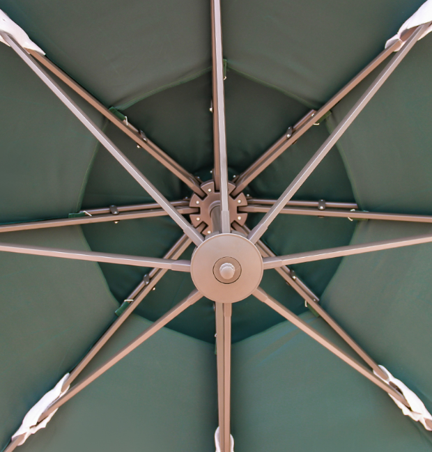 KIMDELIN 10ft Square Aluminum Cantilever Umbrella Offset Patio Umbrella Outdoor Market Umbrellas