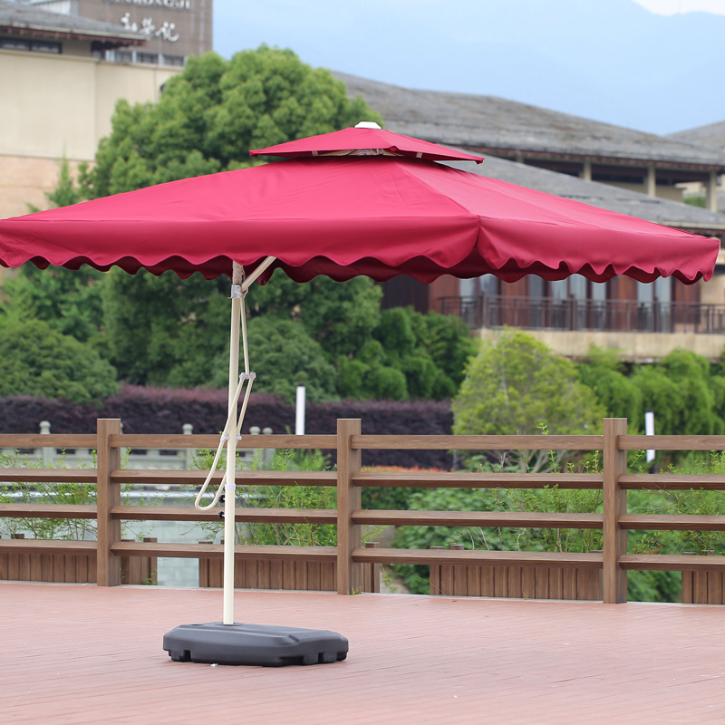 KIMDEDLIN 2.5x2.5M Patio Garden Beach Umbrella 4 Ribs For Garden,Pool,Market,Patio (Not included Base)