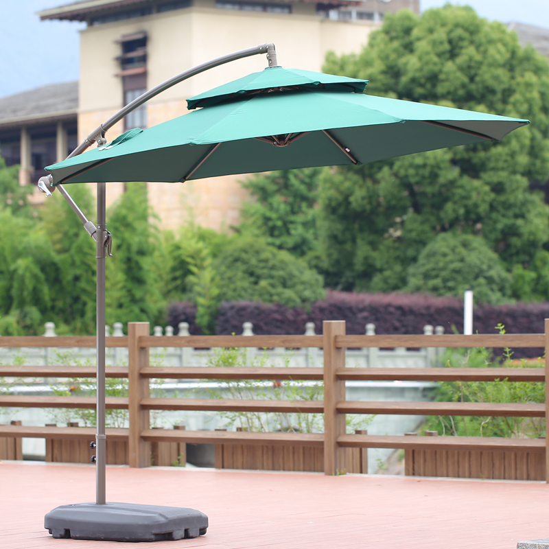 KIMDELIN 2.7M Patio Garden Umbrella Outdoor Market Table Round Umbrella For Garden,Pool,Market( FULL SET)