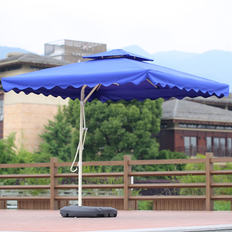 KIMDEDLIN 2.5x2.5M Patio Garden Beach Umbrella 4 Ribs For Garden,Pool,Market,Patio (Not included Base)