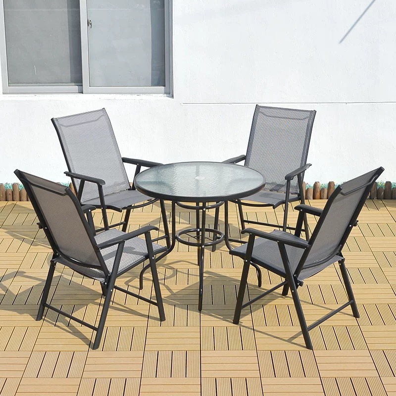 KIMDELIN Patio Dining Chairs, Outdoor Chairs, Portable Folding Chairs for Camping Pool Beach Deck
