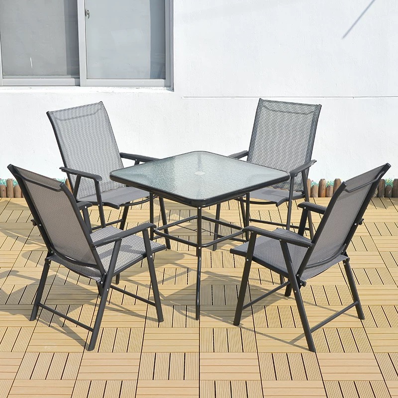 KIMDELIN Patio Dining Chairs, Outdoor Chairs, Portable Folding Chairs for Camping Pool Beach Deck
