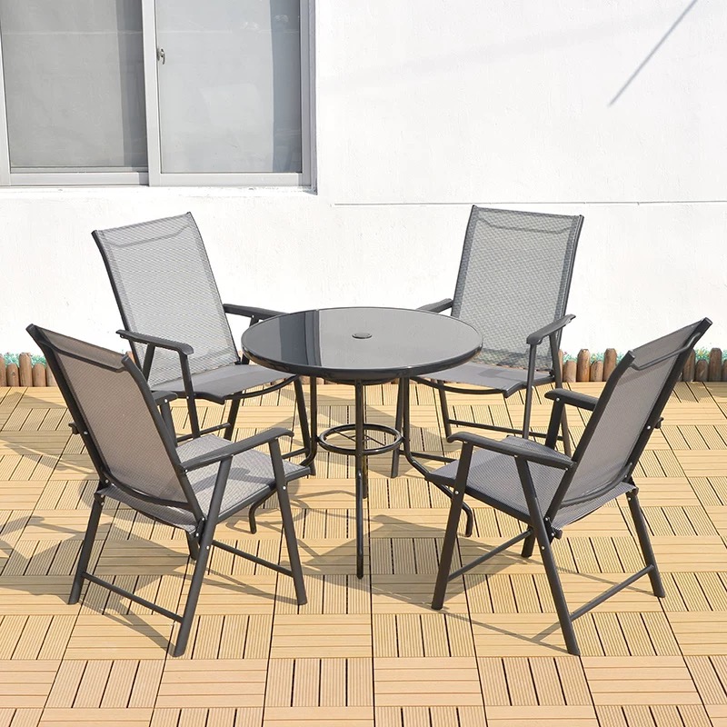 KIMDELIN Patio Dining Chairs, Outdoor Chairs, Portable Folding Chairs for Camping Pool Beach Deck