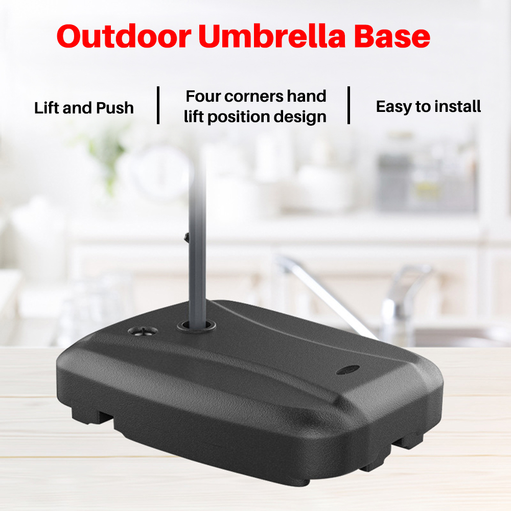 KIMDELIN 2.7M Patio Garden Umbrella Outdoor Market Table Round Umbrella For Garden,Pool,Market( FULL SET)