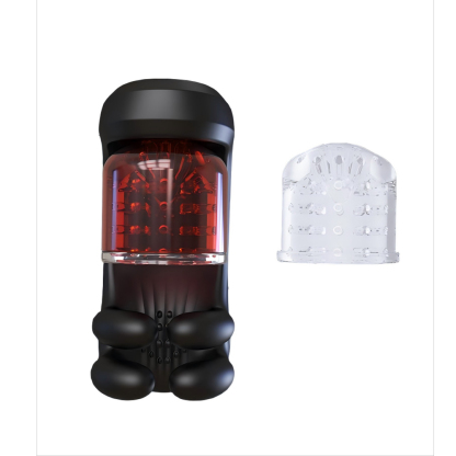 W6101未定价อุปกรณ์ฝึกอวัยวะเพศชาย มอเตอร์สามตัว หมุน+บีบ+สั่นสะเทือน ใช้งานได้ 2 แบบ จอแสดงผลดิจิตอล