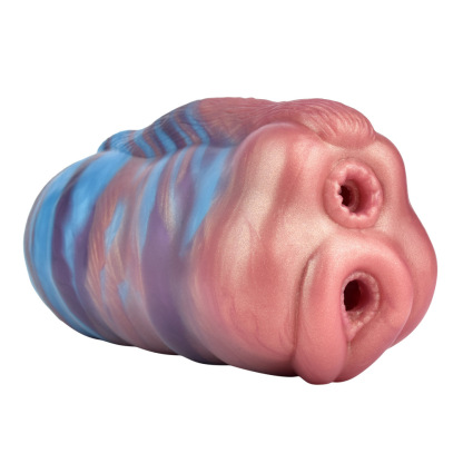 W5601未定价จิ๋มสัตว์เทียม ช่องทางคู่สมจริง เทิดทูนอวัยวะเพศ วัสดุซิลิโคนเหลว