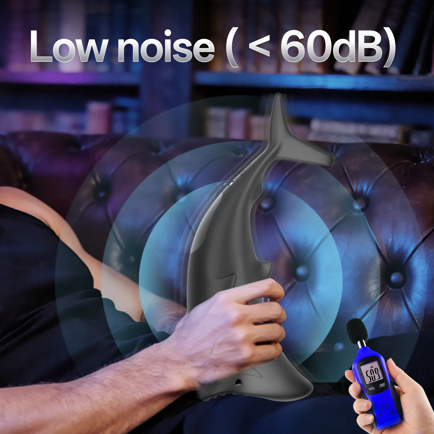 9 Modes Licking & Vibrating App Shark Shaped Masturbator